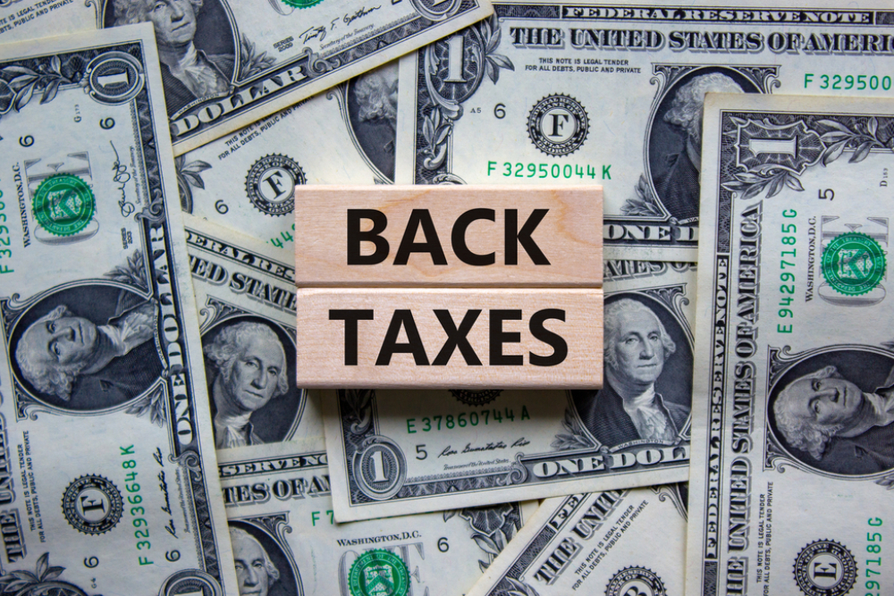 back taxes symbol