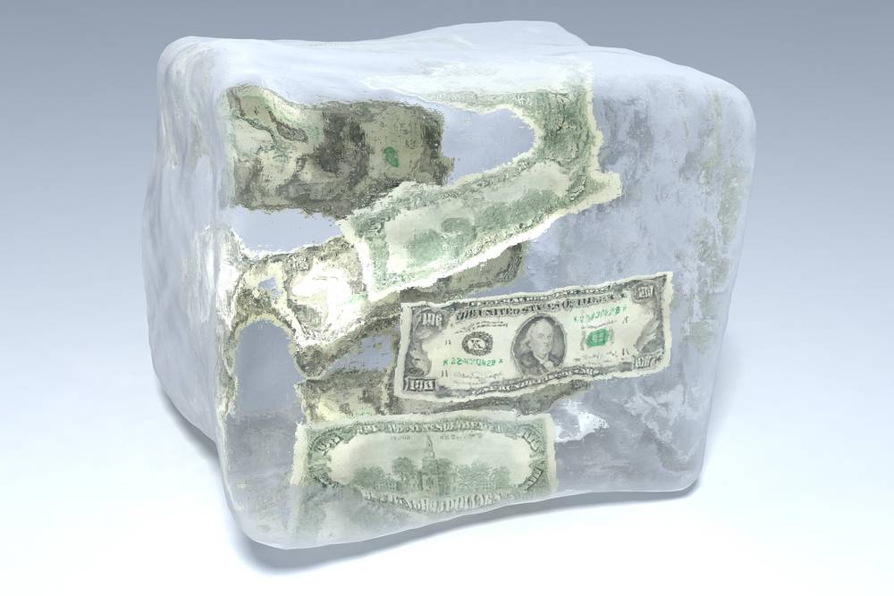 frozen money